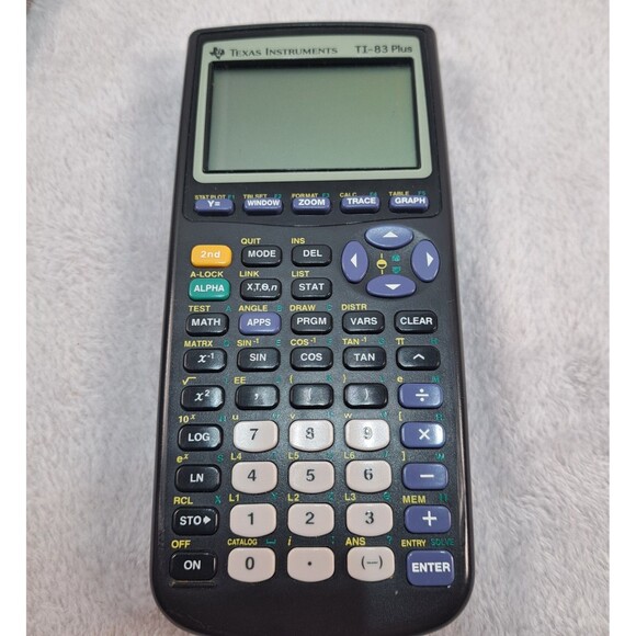 Texas Instruments TI-83 Plus TI 83+ Graphing Calculator & Cover Black WORKS - Picture 2 of 6